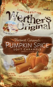 Werther‘s Original Pumpkin Spice Soft Caramels Rare Limited Edition �� 2 TÜTEN - Bild 1 von 2