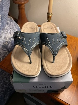 Sandalias Earth Origins Azul Denim Nuevas Sin Caja Talla 7 Foto 1 de 4