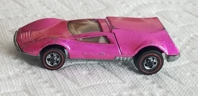 Hot Wheels Redline Tri Baby 1970 rosa caliente bonito estante D4 Foto 1 de 4