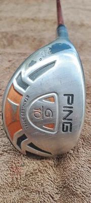 Golf Club PING G10 Hybrid 28 Lefty Graphite Orange Soft Regular Flex Left H  - Image 1 of 4