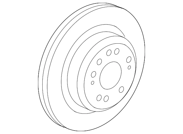 Подлинный Acura 2005-2012 Acura RL - диск задний тормозной барабан (внутренний) 42510-SJA-010 - Изображение 1 из 2