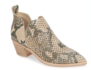 Stivaletti donna Dolce Vita Westa stampa serpente ecopelle misura 8 tacco a blocco - Foto 1 di 11