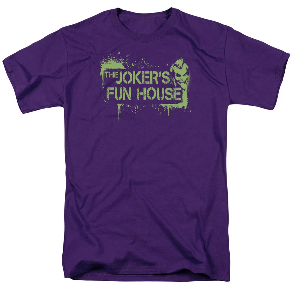 Camiseta púrpura Arkham City Jokers Fun House para hombre Foto 1 de 1