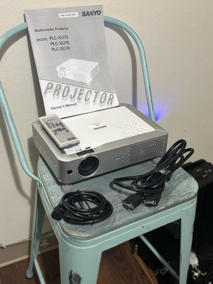 Sanyo Multimedia Projector Model PLC-XU73 W/ Case - Image 1 of 4