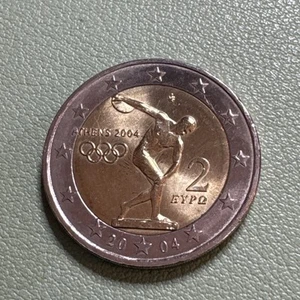 Greece 2004 2 Euro coin Summer Olympics in Athens 2004 UNC - Picture 1 of 6