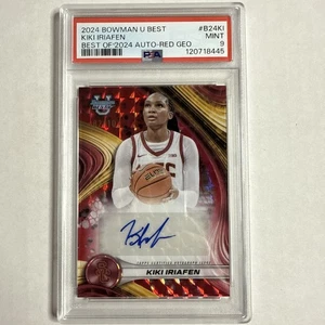 2024 Bowmans Best University Red Kiki Iriafen ROOKIE Auto 2/10 PSA 9 K - Imagen 1 de 2