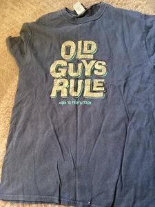 Men’s Old Guys Rule T-Shirt In Size Medium great logos as always - Picture 1 of 2