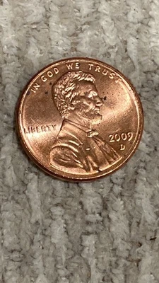 2009 d  penny one cent rare - Image 1 of 4