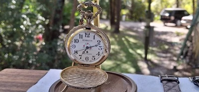 Карманные механические часы Remington Quartzarama с цепочкой для конного спорта 47 мм - Изображение 1 из 4