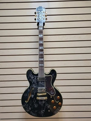 Epiphone Sheraton II EB, guitarra eléctrica, segunda de fábrica, con firmas Grammy Foto 1 de 4