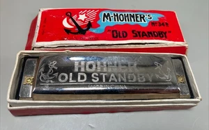 Armónica Hohner Old Standby de colección nueva en caja nueva y nunca jugada - llave de un - Imagen 1 de 7