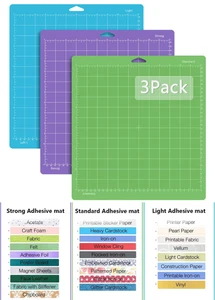 3Pack StandardGrip StrongGrip LightGrip Cutting Mat for Cricut Explore Air/Maker - Picture 1 of 14