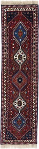 Yalameh Teppich Orient Perser Rug Braunrot Natur Blau Schurwolle Läufer Design - Picture 1 of 1