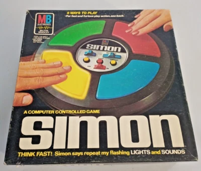Juego Electrónico Simon 1978 Vintage Caja Original Milton Bradley Funciona Foto 1 de 4