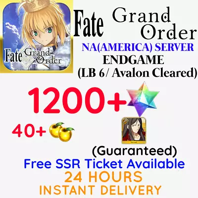 FGO NA/America 1200 SQ + Waver  Fate Grand Order Endgame Reroll • 23.04€