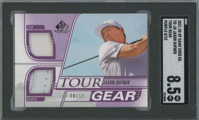 2021 SP Game Used Tour Gear Quad Tag Relic Pat Perez JB Holmes Dufner  Molinari 3