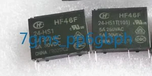 10 PCS NEW HF46F-24-HS1 Relay #A6-13 - Picture 1 of 4