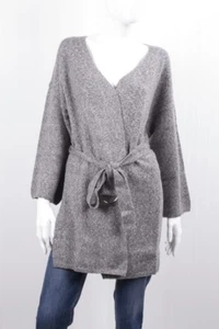 MARKUP WOMAN STRICKJACKE LANG OFFEN MIT SEITENSCHLITZEN GÜRTELVERSCHLUSS - Bild 1 von 5