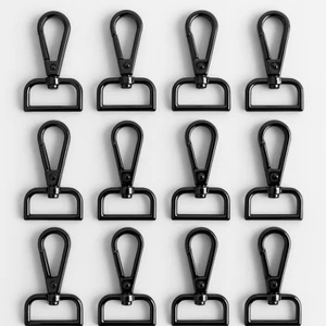 10 Pc Swivel Clasps 1.5" D Ring Lobster Clasp Claw for Strap Push Gate Lanyard B - Picture 1 of 5