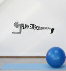 Vinyl Wall Decal Plank Exercise Workout Sport Words Fitness Stickers (Ig5930)