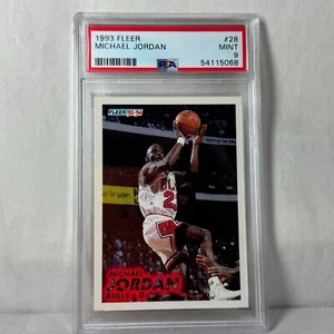 1993 Fleer Michael Jordan #28 PSA 9 MINT - Picture 1 of 2