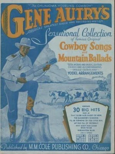 1932 VINTAGE GENE AUTRY'S COWBOY SONGS BERGBALLADEN NOTEN TOP - Bild 1 von 1