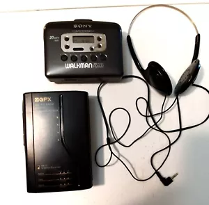 GPX Gran Prix C3100 Cassette Player AmFm Radio & Sony Walkman WMFx421- **READ** - Picture 1 of 10