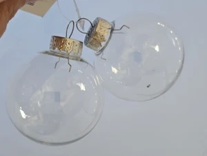 Klar Kunststoff Befüllbar Ornament Menge 7 -- 2 Packungen (14 Ornamente) - Bild 1 von 7