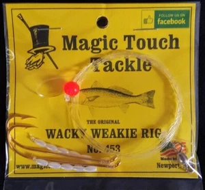 Magic Touch Tackle No.453 WACKY WEAKIE RIG - Weakfish - Fluke - Summer Flounder - Picture 1 of 2