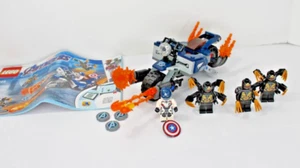 Lego MARVEL SUPER HEROES 76123- CAPTAIN AMERICA- OUTRIDERS ATTACK- 100% Complete - Picture 1 of 6