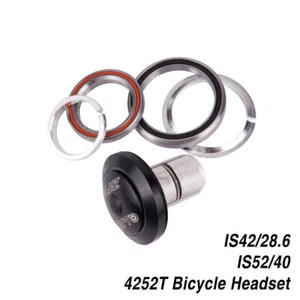 MTB Bicycle Bearing Headset 42/52mm 1 1/8-1 1/2 Tapered Tube Fork Palin Headset - Picture 1 of 10
