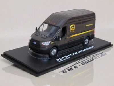 FORD TRANSiT 2018 FURGONE TRUCK CORRiERE UPS EDiZiONE LiMiTATA GREENLiGHT 1/43 - Immagine 1 di 3