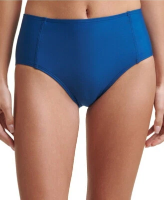 DKNY Women's Solid Classic Seamed High-Rise Swim Bottom Baltic Size M NWT - Image 1 of 3