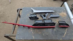 JUEGO EMBELLECEDOR SALPICADERO VAUXHALL CORSA F VENTILACIÓN LÍNEA ROJA MK5 (2019-2023) - Imagen 1 de 6