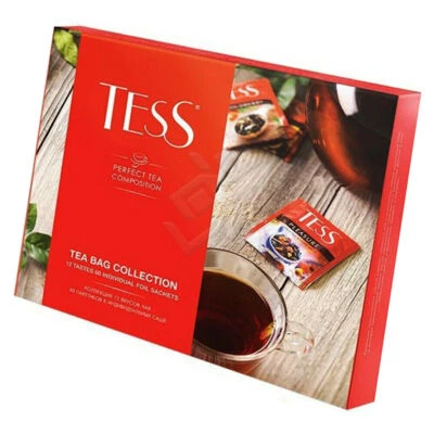 Tess Tee Set 12 Teesorten 60 Teebeutel Geschenkset - Bild 1 von 4