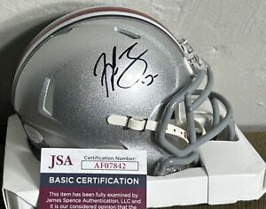Malcolm Jenkins Ohio State Buckeyes Signed Autographed Mini Helmet JSA COA OSU