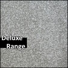 Silver Grey Deluxe Carpet Twist Pile Action Back 4m Wide Remnant Roll End