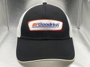 Mütze Kappe BFGoodrich Werbung schwarz weiß rot Netzrücken Vater verstellbar V-Riemen - Bild 1 von 12