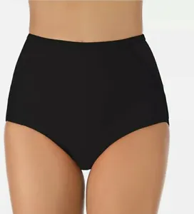 SALE!! Spanx Full Coverage Swim Bottoms Shorts Briefs Black Large  SWIMWEAR 1530 - Picture 1 of 11