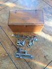 Antique Wooden Singer Sewing Accessory Puzzle Box Roll Out  with Accessories