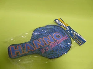 HANNO Retro Tischtennisschläger Single Round Case für Schläger Tasche Hülle Blau - Bild 1 von 3
