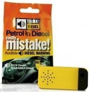 Genuine Think Diesel - Audible Fuel Warning Device - fits inside car petrol flap
