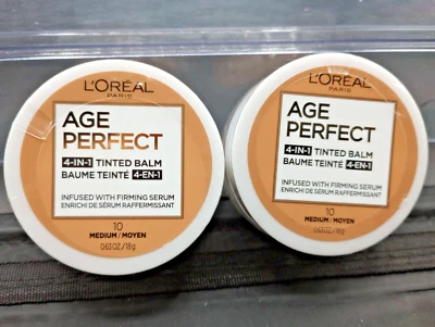 L'Oreal Age Perfect 4-in-1 Tinted Balm Foundation #10 Medium - 0.63 Oz-Qty 2 - Image 1 of 2