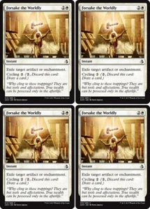 MTG - 4x FORSAKE THE WORLDLY - Amonkhet (C) - Bild 1 von 1