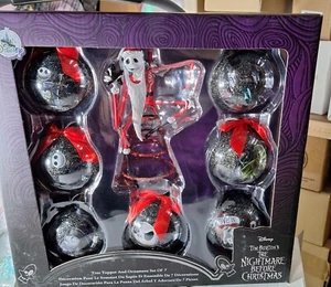 Disney Nightmare Before Christmas Jack Skellington Ornament Set Tree Topper NIB - Picture 1 of 1