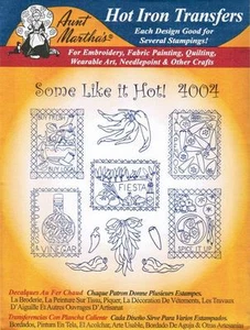 Chile Peppers Aunt Martha's Hot Iron Embroidery Transfer #4004 - Picture 1 of 1