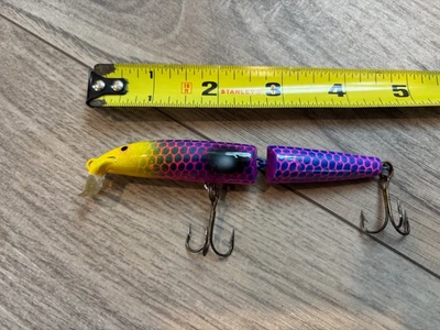 Nuevo Walleye especial Rapala CDJ-11 personalizado cuenta regresiva articulado púrpura amarillo 11 cm Foto 1 de 4