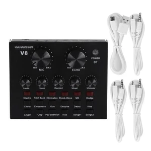 V8 Live Broadcast Sound Card Mobile Phone Usb Host Multifunction Computer Ka ND - Afbeelding 1 van 12