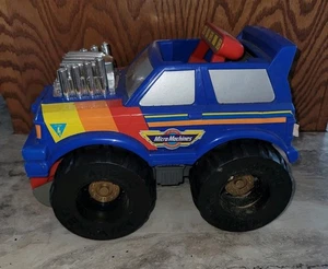 Vintage 1991 Galoob Micro Machines GTX2 Micro Muncher Truck 90s Toy Pickup Blue - Bild 1 von 9