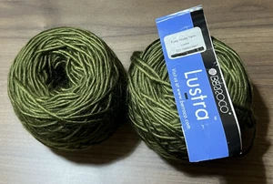 Berroco Lustra Garn GRÜN #3148 Wolle/Tercel 3,5 Unzen/197 Yard pro Stück 2er Set - Bild 1 von 9